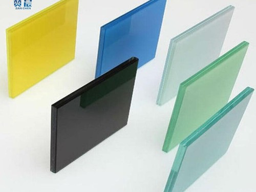 夾膠彩色漸變玻璃 漸變玻璃 炫彩玻璃膠膜